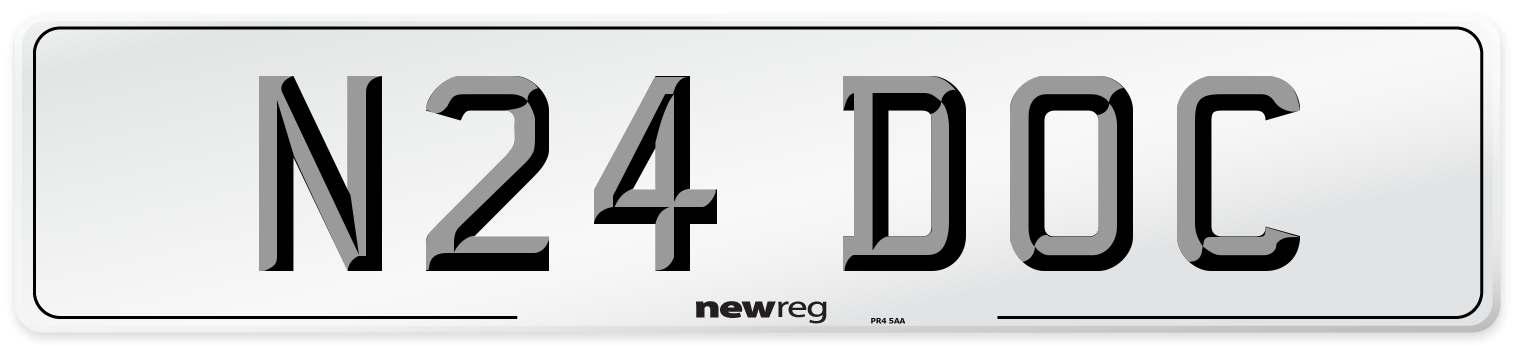 N24 DOC Number Plate from New Reg
